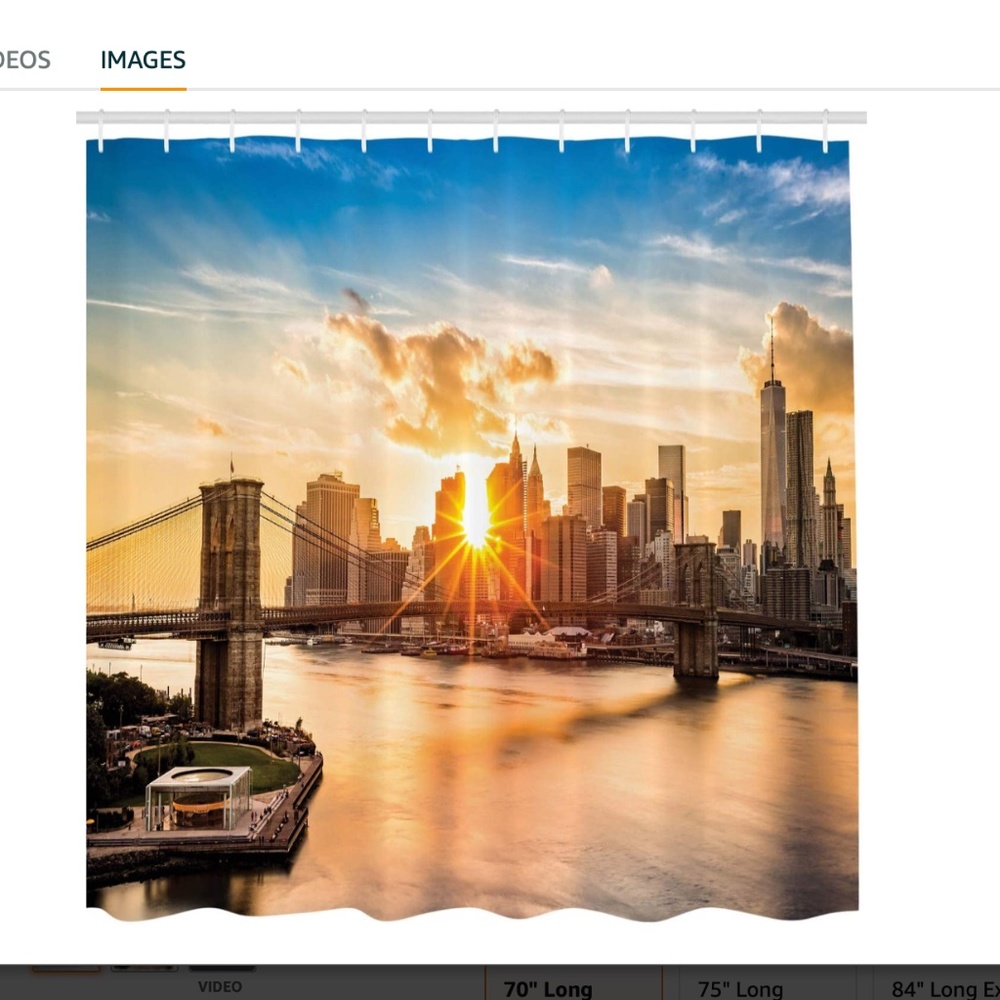 NYC Cityscape Shower Curtain